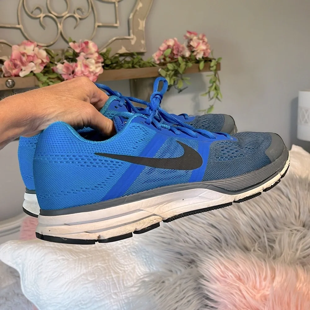 Nike Pegasus 30 Zoom Mens 11 Athletic Running Shoes Blue